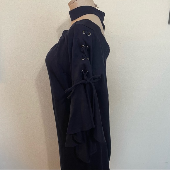 Venus Off The Shoulder Chocker Navy Blue Dress size 4 - Picture 3 of 9